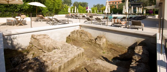Roman swimming pool excavation